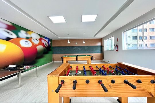 Área comum - Sala de jogos de apartamento para alugar com 2 quartos, 44m² em Parque Industrial, Campinas