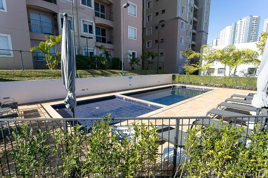 Área comum - Piscina de apartamento à venda com 2 quartos, 55m² em Vila Andrade, São Paulo