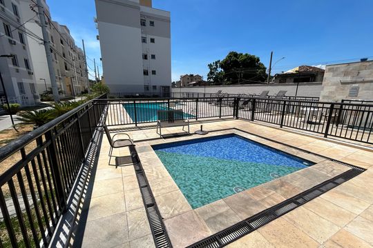 Área comum - Piscina de apartamento à venda com 2 quartos, 44m² em Sampaio, Rio de Janeiro