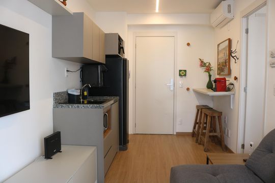 Sala de apartamento para alugar com 1 quarto, 32m² em Perdizes, São Paulo