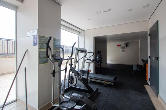 Área comum - Academia de apartamento para alugar com 2 quartos, 49m² em Vila Eldizia, Santo André