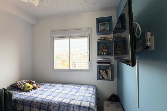 Quarto 1 de apartamento para alugar com 2 quartos, 39m² em Vila Morro Grande, São Paulo
