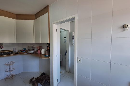 Cozinha de apartamento à venda com 3 quartos, 91m² em Vila Santa Teresa, Santo André