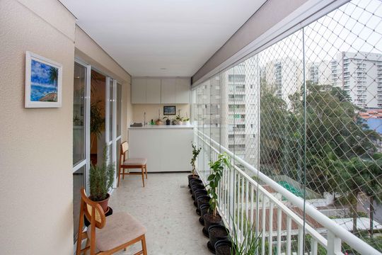 Varanda da Sala de apartamento à venda com 3 quartos, 113m² em Centro, Diadema