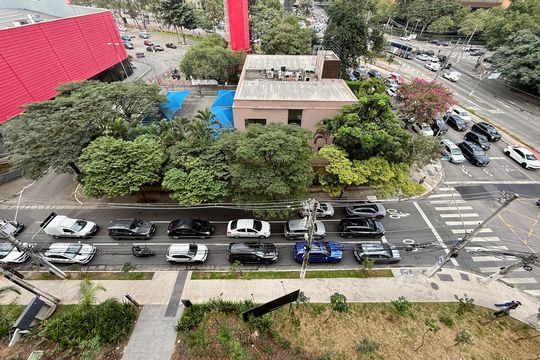 Vista  de kitnet/studio para alugar com 1 quarto, 24m² em Vila Cordeiro, São Paulo