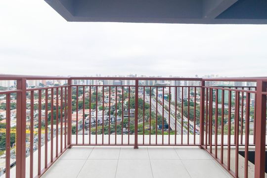 Sala - Varanda de apartamento à venda com 2 quartos, 42m² em Brooklin, São Paulo