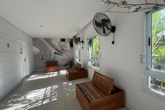 Área comum de apartamento para alugar com 3 quartos, 88m² em Marapé, Santos