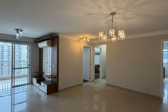 Sala de apartamento para alugar com 3 quartos, 88m² em Marapé, Santos
