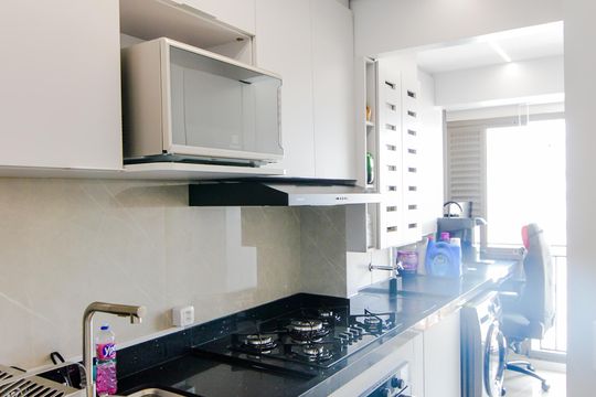 Cozinha de apartamento à venda com 1 quarto, 43m² em Vila Rosalia, Guarulhos