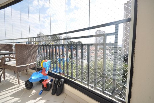 Sacada do Quarto Suíte de apartamento à venda com 3 quartos, 85m² em Vila Maria Alta, São Paulo