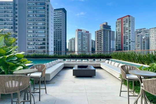 Área comum de apartamento à venda com 2 quartos, 55m² em Vila Anglo Brasileira, São Paulo