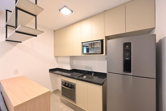 Cozinha de apartamento para alugar com 1 quarto, 25m² em Vila da Saúde, São Paulo
