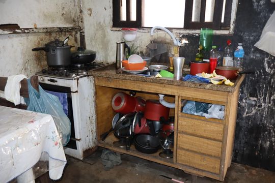 Cozinha de casa à venda com 2 quartos, 145m² em Parque das Flores, Mauá