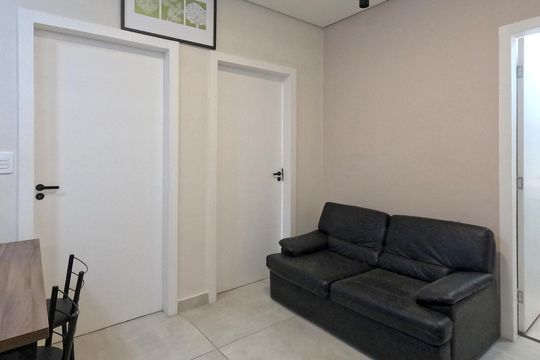 Sala de apartamento para alugar com 2 quartos, 60m² em José Menino, Santos