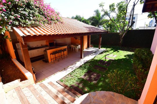 Varanda gourmet de casa de condomínio à venda com 5 quartos, 292m² em Bairro das Palmeiras, Campinas