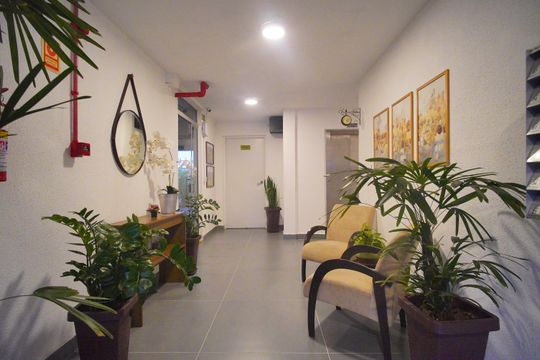 Hall de entrada de apartamento para alugar com 1 quarto, 50m² em Scharlau, São Leopoldo