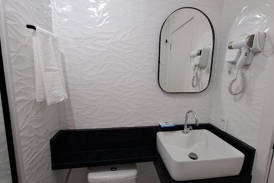 Banheiro de apartamento para alugar com 1 quarto, 32m² em Santo Cristo, Rio de Janeiro