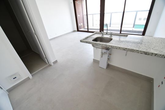 Cozinha de apartamento à venda com 1 quarto, 36m² em Botafogo, Campinas