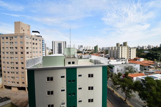 Vista da Sacada de apartamento à venda com 1 quarto, 36m² em Botafogo, Campinas