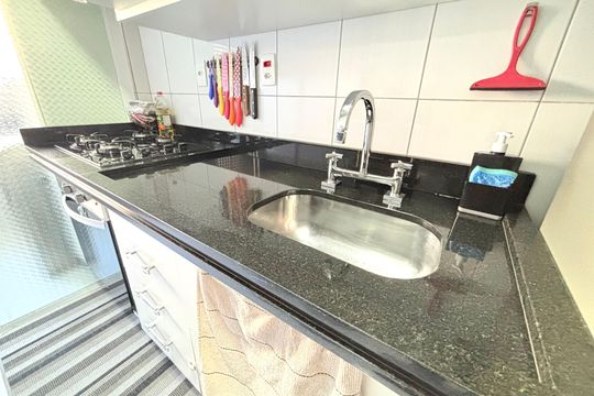 Cozinha  de apartamento à venda com 2 quartos, 67m² em Cangaiba, São Paulo