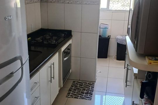 Cozinha de apartamento à venda com 3 quartos, 63m² em Jardim Cambui, Santo André