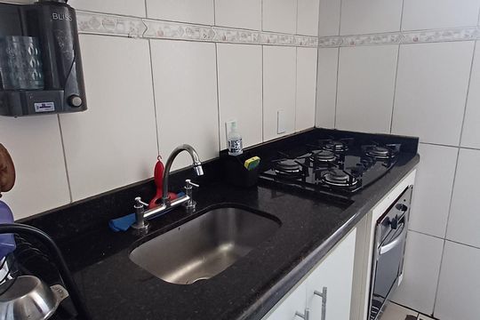 Cozinha de apartamento à venda com 3 quartos, 63m² em Jardim Cambui, Santo André