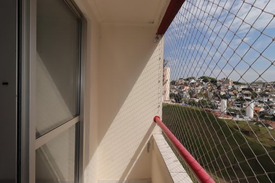 Varanda da Sala de apartamento à venda com 2 quartos, 50m² em Jardim do Estádio, Santo André