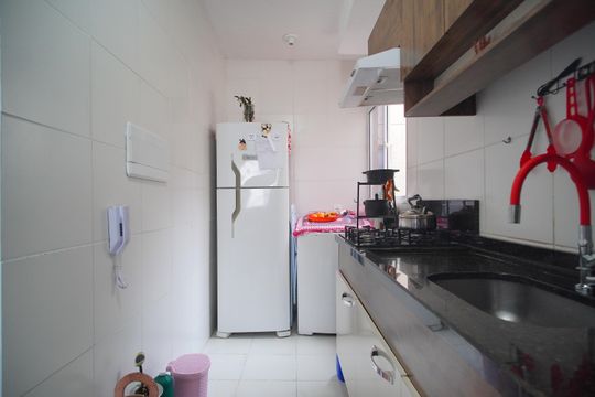 Cozinha de apartamento à venda com 2 quartos, 42m² em Santo Afonso, Novo Hamburgo
