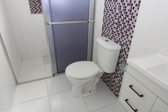 banheiro de casa para alugar com 2 quartos, 75m² em Vila Robertina, São Paulo