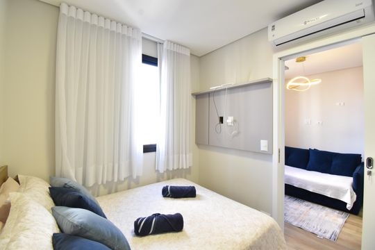 Quarto do Studio de kitnet/studio à venda com 1 quarto, 23m² em Centro, Curitiba
