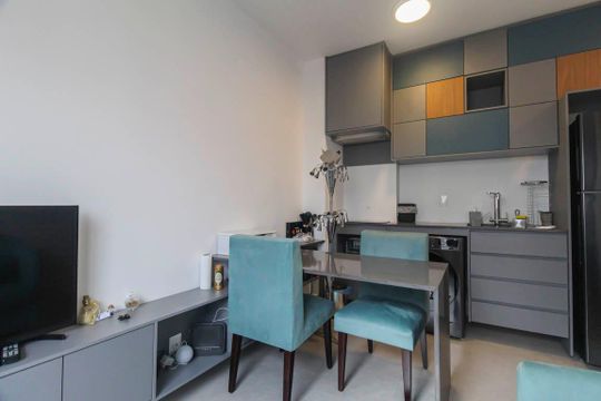 Sala/Cozinha de apartamento para alugar com 1 quarto, 31m² em Vila Prudente, São Paulo