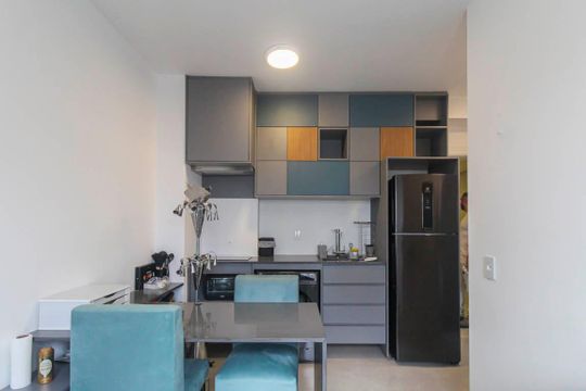 Sala/Cozinha de apartamento para alugar com 1 quarto, 31m² em Vila Prudente, São Paulo