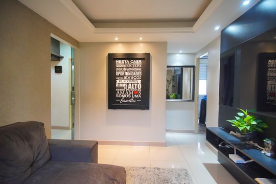 Sala de apartamento para alugar com 3 quartos, 53m² em Canudos, Novo Hamburgo