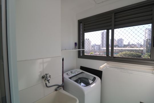 Área de Serviço de apartamento para alugar com 1 quarto, 27m² em Vila Independencia, São Paulo