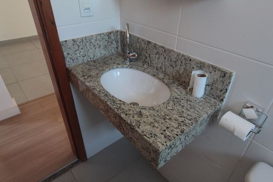 Banheiro Social de apartamento para alugar com 3 quartos, 96m² em Sinimbu, Belo Horizonte