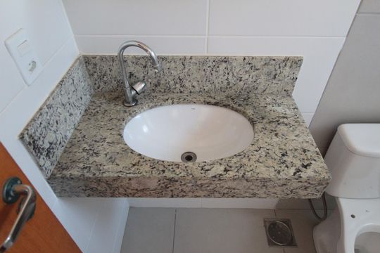 Banheiro da Suite de apartamento para alugar com 3 quartos, 96m² em Sinimbu, Belo Horizonte