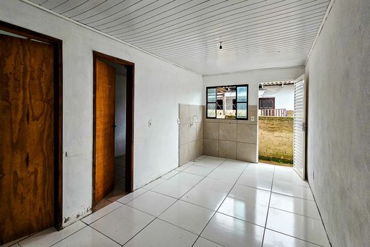 Sala e cozinha  de apartamento para alugar com 2 quartos, 70m² em Aberta dos Morros, Porto Alegre