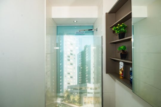 Banheiro Social de apartamento à venda com 2 quartos, 50m² em São Damião, Belo Horizonte