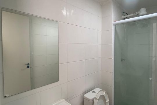 Banheiro de apartamento para alugar com 1 quarto, 39m² em Jardim Boa Vista (zona Oeste), Osasco