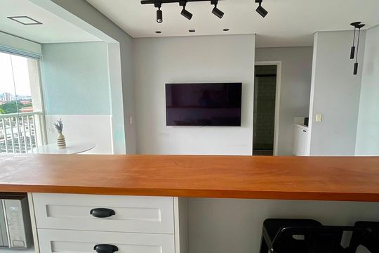 Sala de apartamento para alugar com 1 quarto, 38m² em Belenzinho, São Paulo