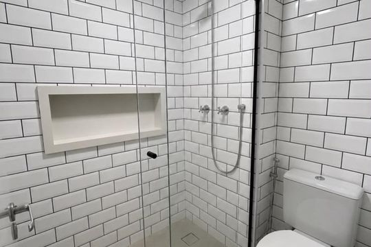 Banheiro de apartamento para alugar com 1 quarto, 38m² em Belenzinho, São Paulo