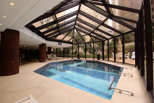 Área Comum - Piscina de apartamento para alugar com 3 quartos, 120m² em Indianópolis, São Paulo