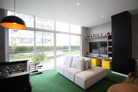 Área comum - Sala de Jogos de apartamento à venda com 2 quartos, 64m² em Vila Andrade, São Paulo