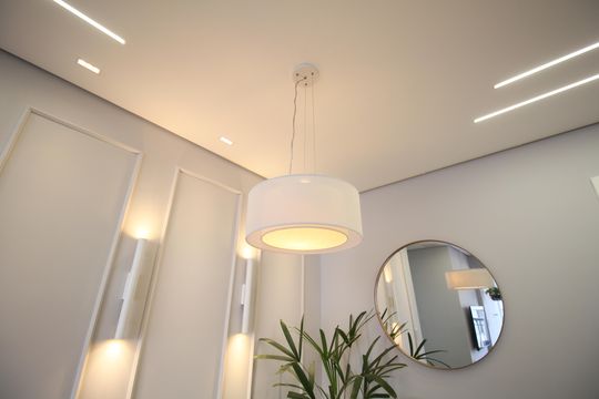 Sala de Jantar - Luminária de apartamento à venda com 2 quartos, 64m² em Vila Andrade, São Paulo