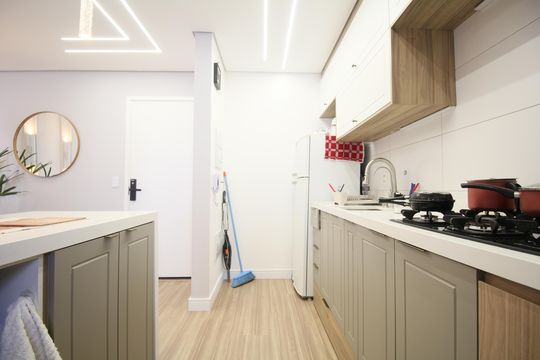 Cozinha de apartamento à venda com 2 quartos, 64m² em Vila Andrade, São Paulo