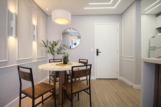 Sala de Jantar de apartamento à venda com 2 quartos, 64m² em Vila Andrade, São Paulo