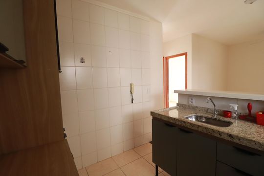 Cozinha  de apartamento para alugar com 2 quartos, 42m² em Jardim Jose Sampaio Junior, Ribeirão Preto