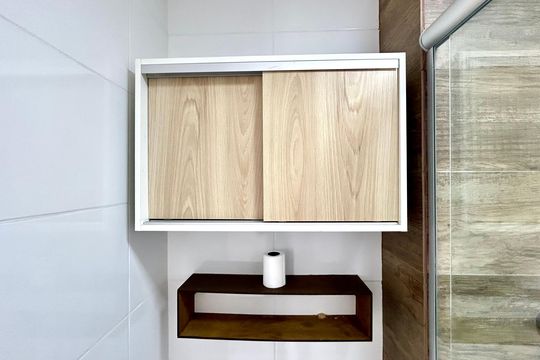 Banheiro de apartamento para alugar com 2 quartos, 43m² em Vila Itapegica, Guarulhos
