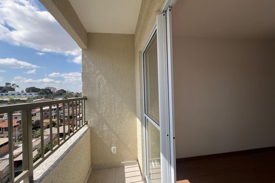 Varanda da Sala de apartamento para alugar com 2 quartos, 52m² em Braúnas, Belo Horizonte
