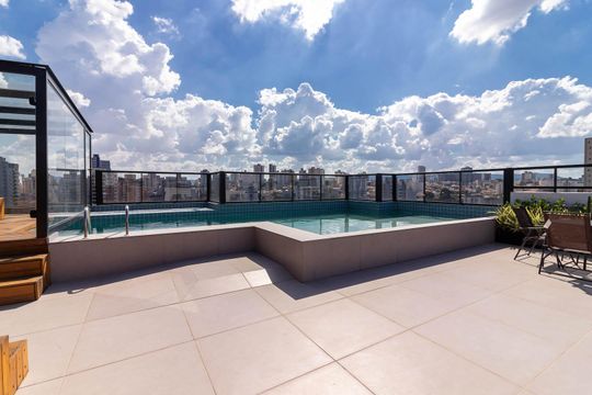 Área comum - Piscina de apartamento para alugar com 1 quarto, 25m² em Vila Dom Pedro Ii, São Paulo